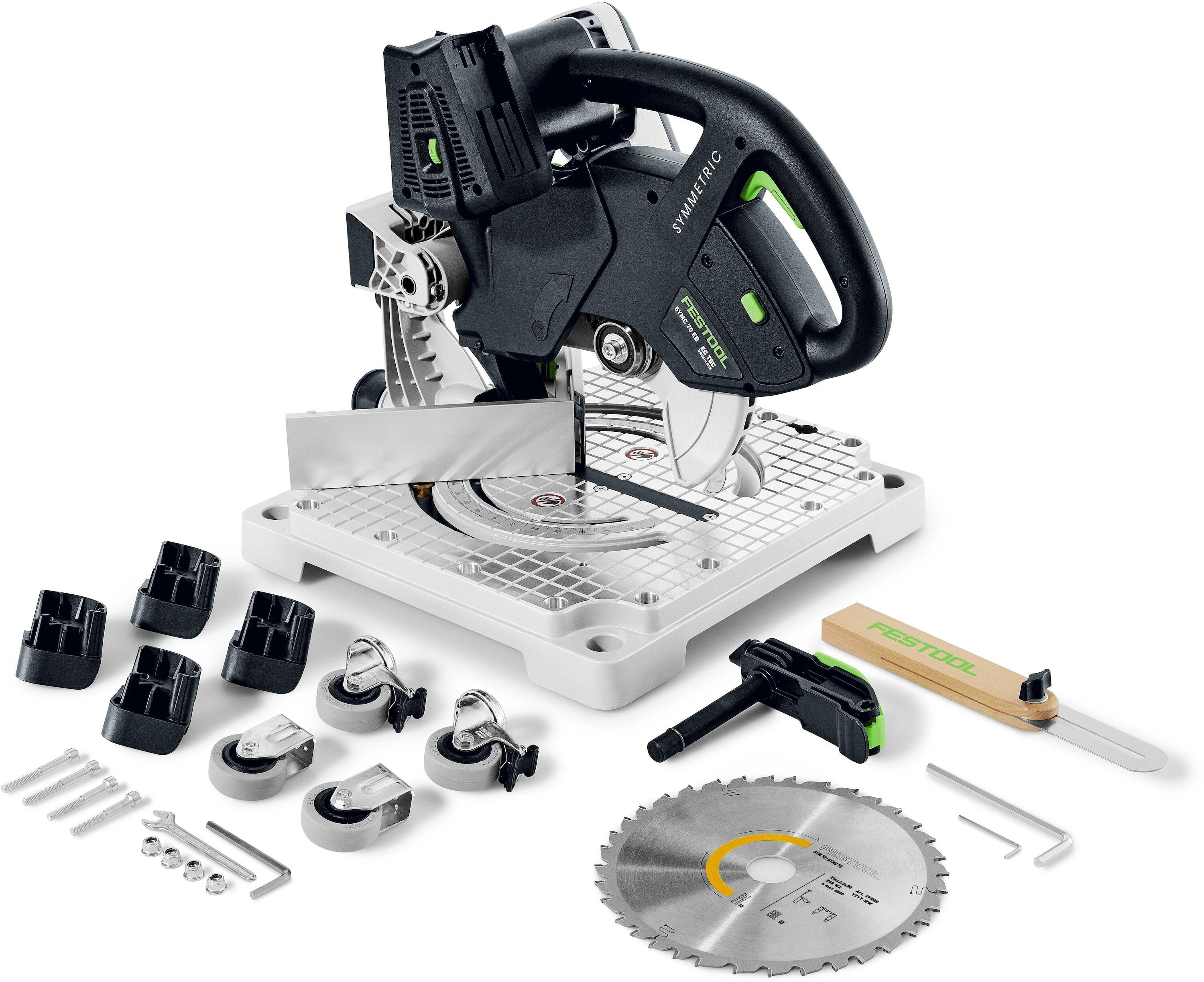 Festool 577424 Accu-plintenzaag 18V SYMC 70 EB-Basic SYMMETRIC excl. Accu en lader