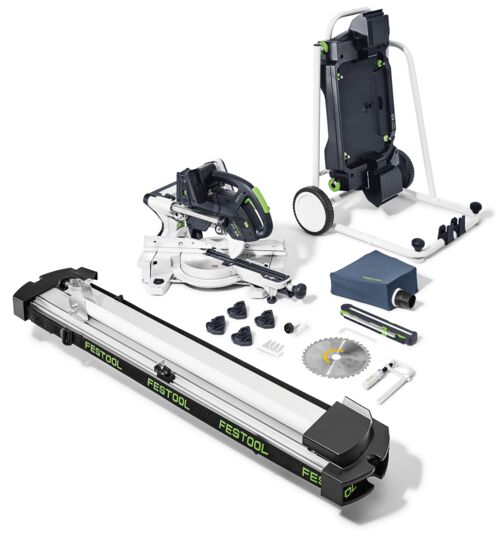 Festool 578755 KSC 60 EB-Basic-Set-UG Accu Afkortzaagset + cirkelzaagblad 216 mm excl. accu en lader in Systainer