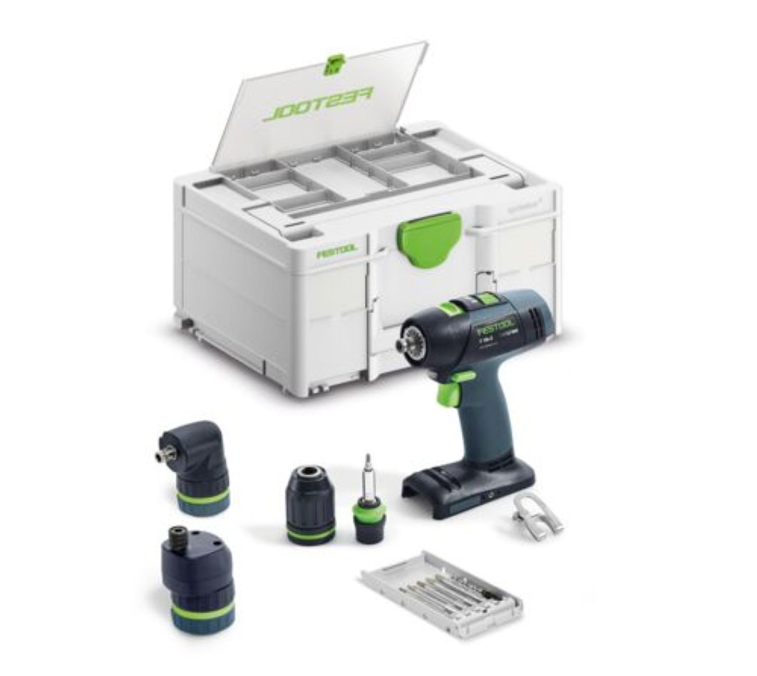 Festool 578828 T18+3 Basic-Set Accu-schroefboormachineset excl. accu en lader in koffer