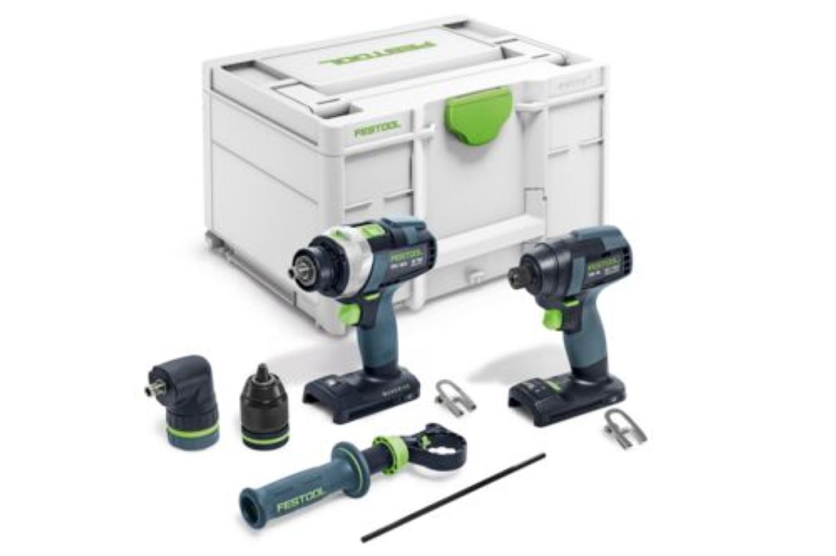 Festool 578833 TID 18 Basic-Set TPC 18/4 Comboset Accu-slagschroevendraaier en -schroefboormachineset excl. accu en lader in koffer