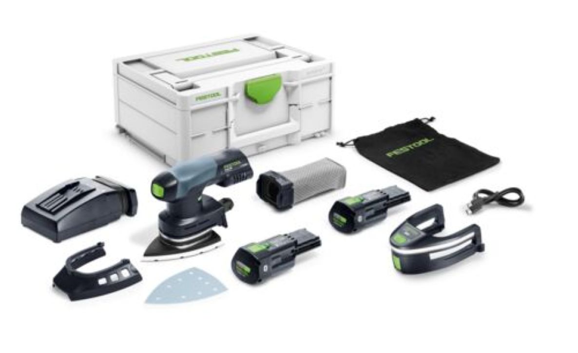 Festool 578848 DTSC 400 3,0 I-Plus Accu-deltaschuurmachine 2x 18V 3.0Ah accu en snellader in koffer