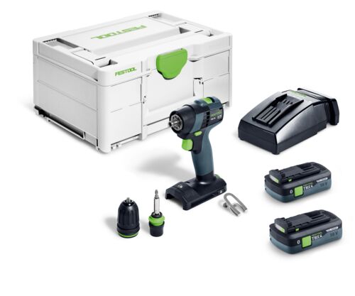 Festool 579347 TXS 18 TBX4,0 I-Plus Accu Schroefboormachine 2x 18V 4.0Ah accu en snellader in Systainer