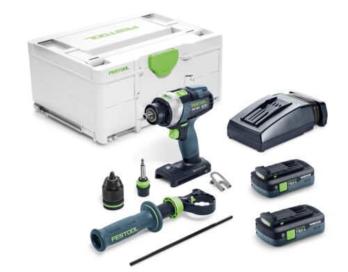 Festool 579371 TPC 18/4 TBX4,0 I-Plus Accu Klopboormachines 2x 18V 4.0Ah accu en snellader in Systainer