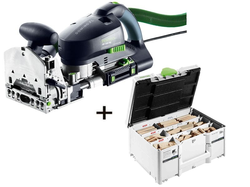 Festool DF700XL-Set2 Dominofreesmachine DF700EQ-Plus+ DOMINO DF700 XL assortiment systainer DS/XL