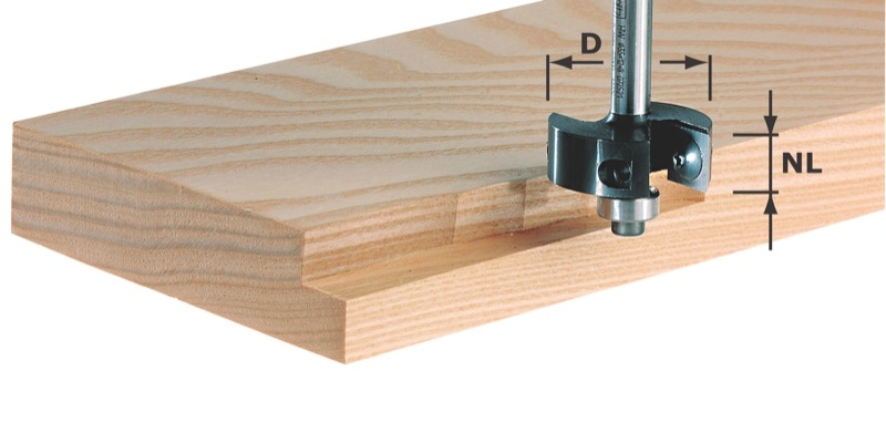 Festool Accessoires 491085 Keermes-groeffrees HW schacht 8 mm HW S8 D35/12