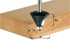 Festool Accessoires 491102 Fasefrees HW schacht 12 mm HW S12 D55/20/45