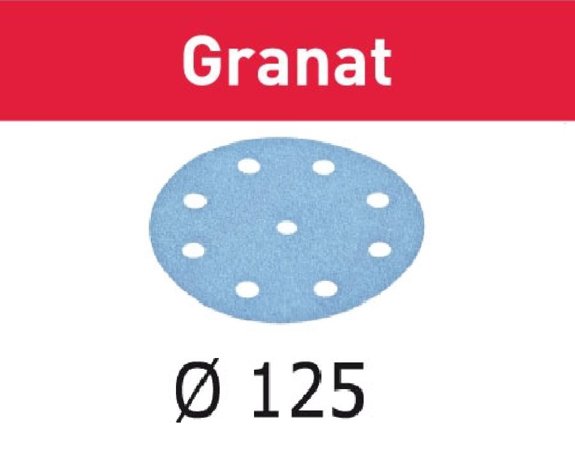 Festool Accessoires 497171 Schuurschijven Granat STF D125/90 P180 GR/100