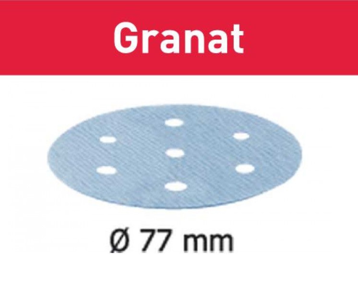 Festool Accessoires 497406 Granat Schuurschijven STF D77/6 P120 GR/50