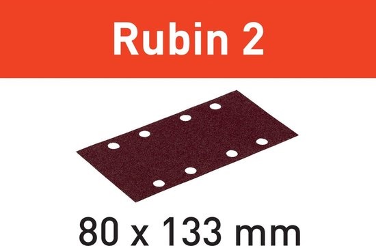 Festool Accessoires 499049 Schuurstroken Rubin 2 STF 80x133/14 P100 RU/50