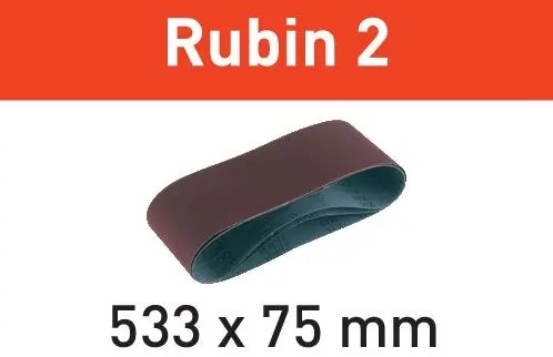 Festool Accessoires 499156 Schuurband Rubin 2 BS75/533x75-P60 RU/10