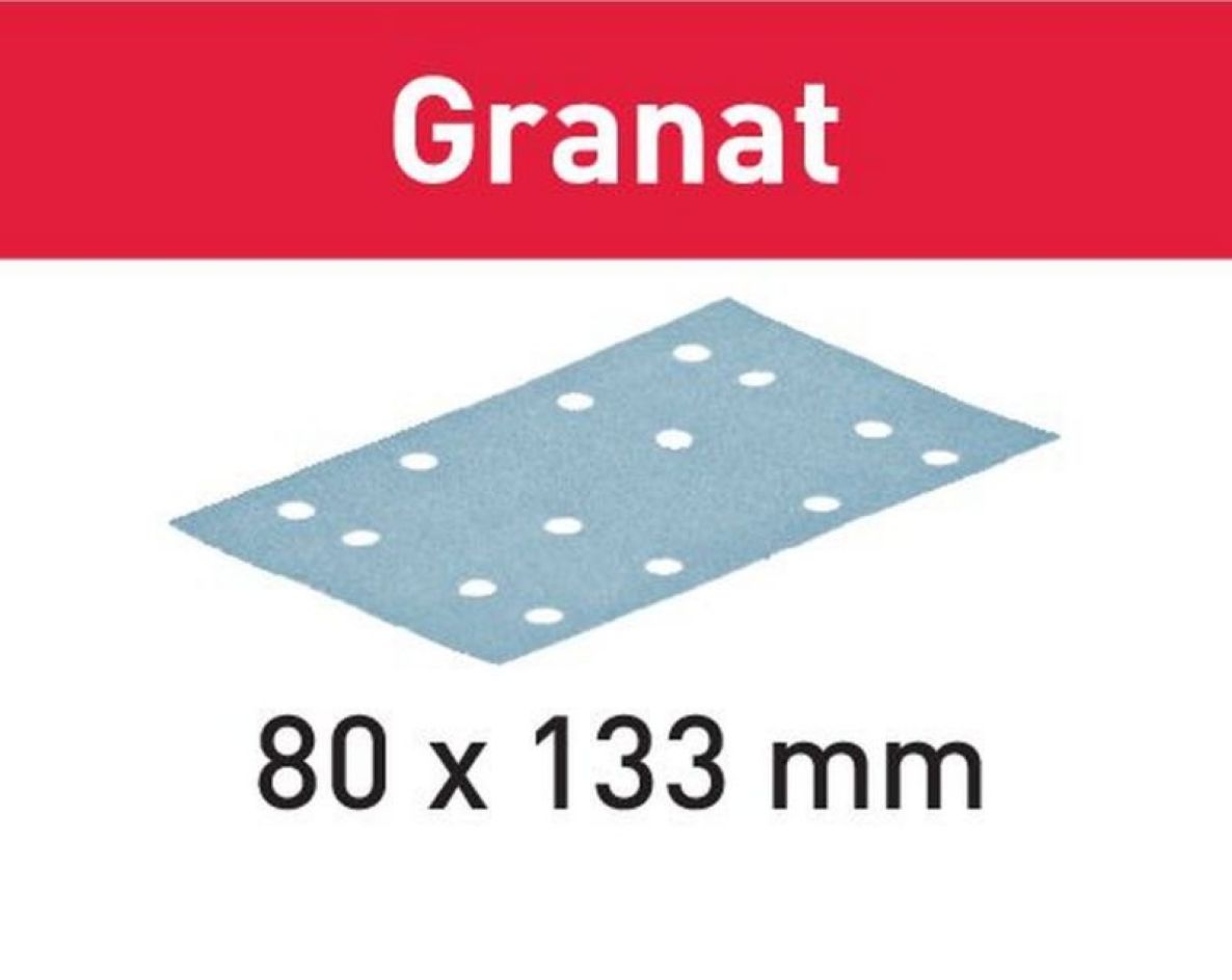 Festool Accessoires 499628 Granat Schuurstroken STF 80X133 P100 GR/100