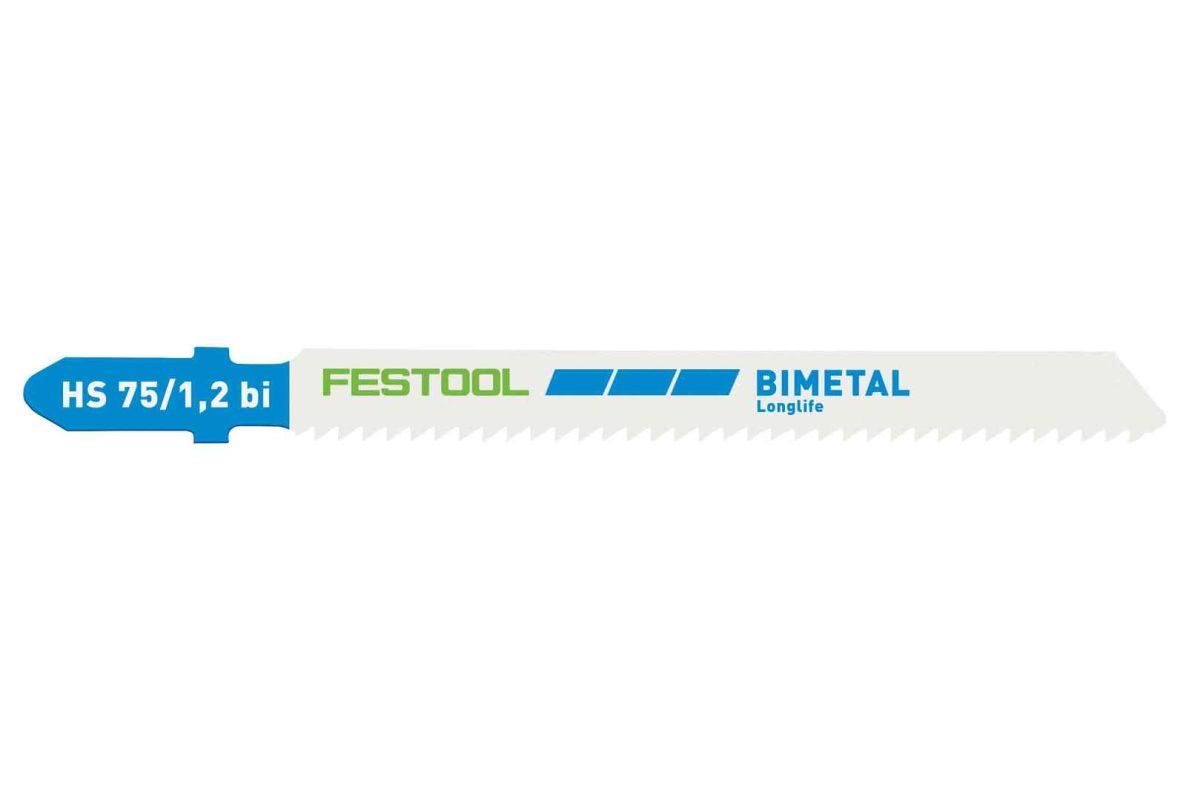 Festool Accessoires 204270 Decoupeerzaagblad HS 75/1,2 BI/5 METAL STEEL/STAINLESS STEEL