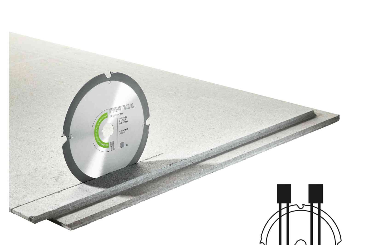 Festool Accessoires 205769 Diamant-Cirkelzaagblad ABRASIVE MATERIALS DI 168x1,8x20 F4