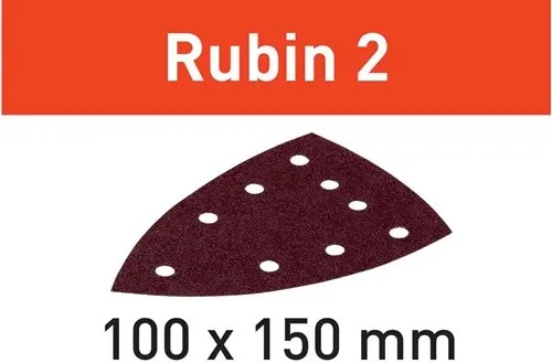 Festool Accessoires 577576 Schuurbladen Rubin 2 STF Delta/100x150/7 P150 RU/50