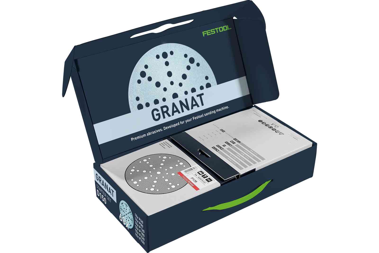 Festool Accessoires 578166 Startset - Schuurschijf STF D150/48 GR-Set Granat