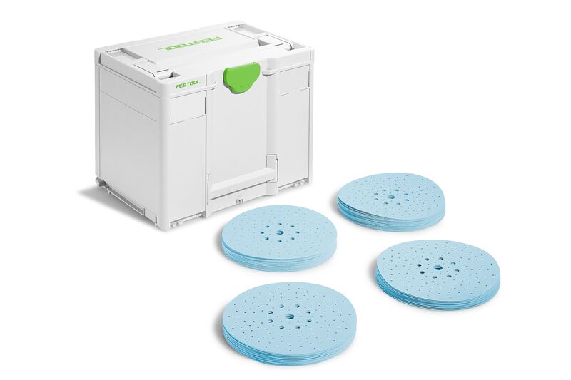 Festool Accessoires 578281 Schuurmateriaal-Systainer³ SYS-STF D225 GR-Set Granat