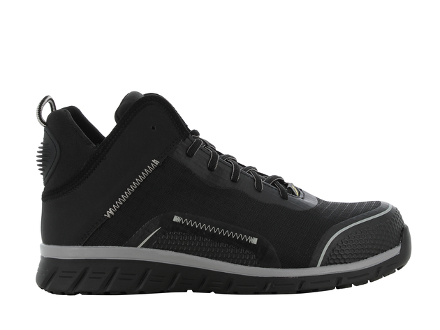 Safety Jogger LIGERO2S1M Lichtgewicht sportieve halfhoge sneaker zwart