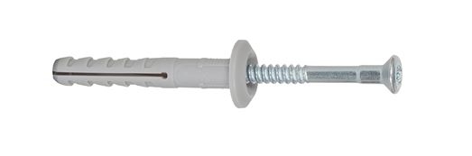 Fischer 50369 Nagelplug N 6 x 40/7 P met lenskop en nagel RVS A2 50369