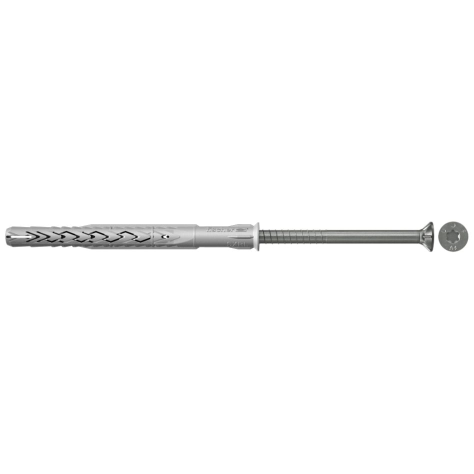 Fischer 522711 Kozijn-/Constructieplug SXRL 10 x 120 T roestvast staal A4 50 stuks