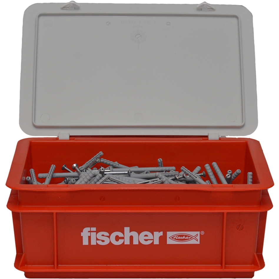 Fischer 523728 Nagelplug N 6 x 80/50 S BOX met verzonken kop 300 stuks