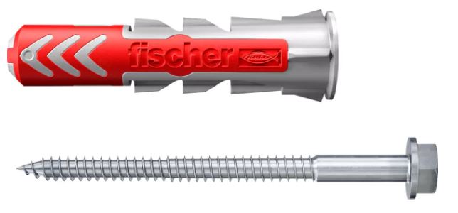 Fischer 538259 DuoPower plug 14x70 met zeskantschroef 8 stuks