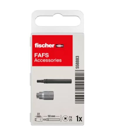 Fischer 558883 montage tool en bit voor stelschroef FAFS