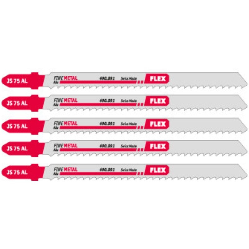 Flex-tools Accessoires 490091 Decoupeerzaagblad voor Aluminium JS 75 AL 5 stuks
