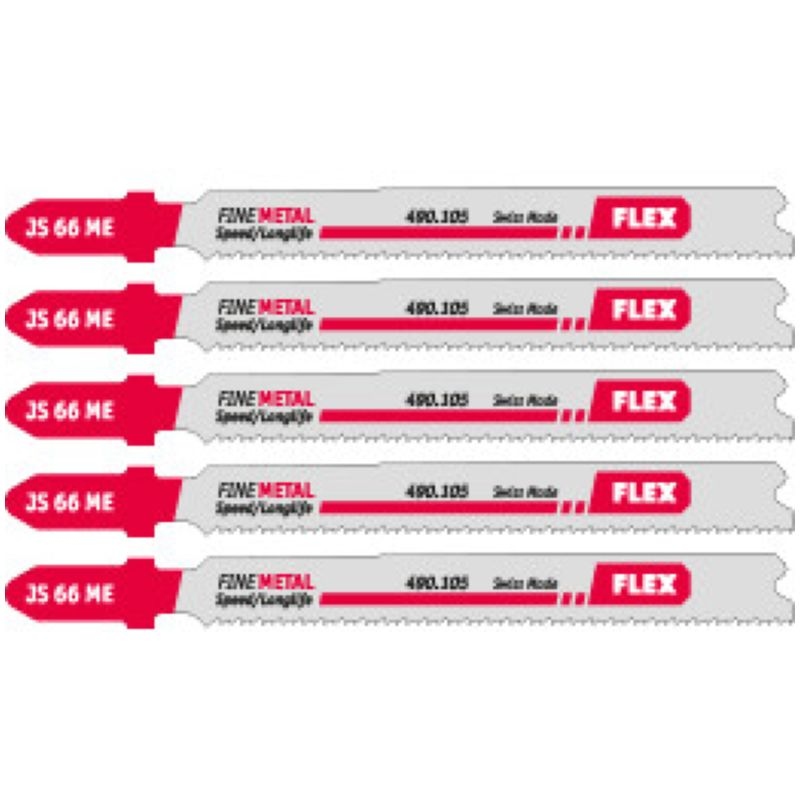 Flex-tools Accessoires 490105 Decoupeerzaagblad voor Metaal JS 66 ME 5 stuks
