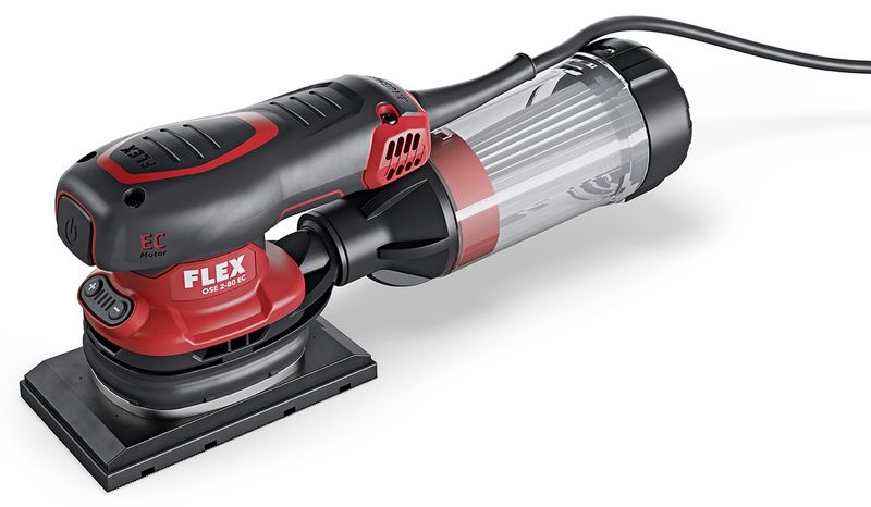 Flex-tools 468924 OSE 2-80 EC SET Vlakschuurmachine 80x130 met toerentalregeling