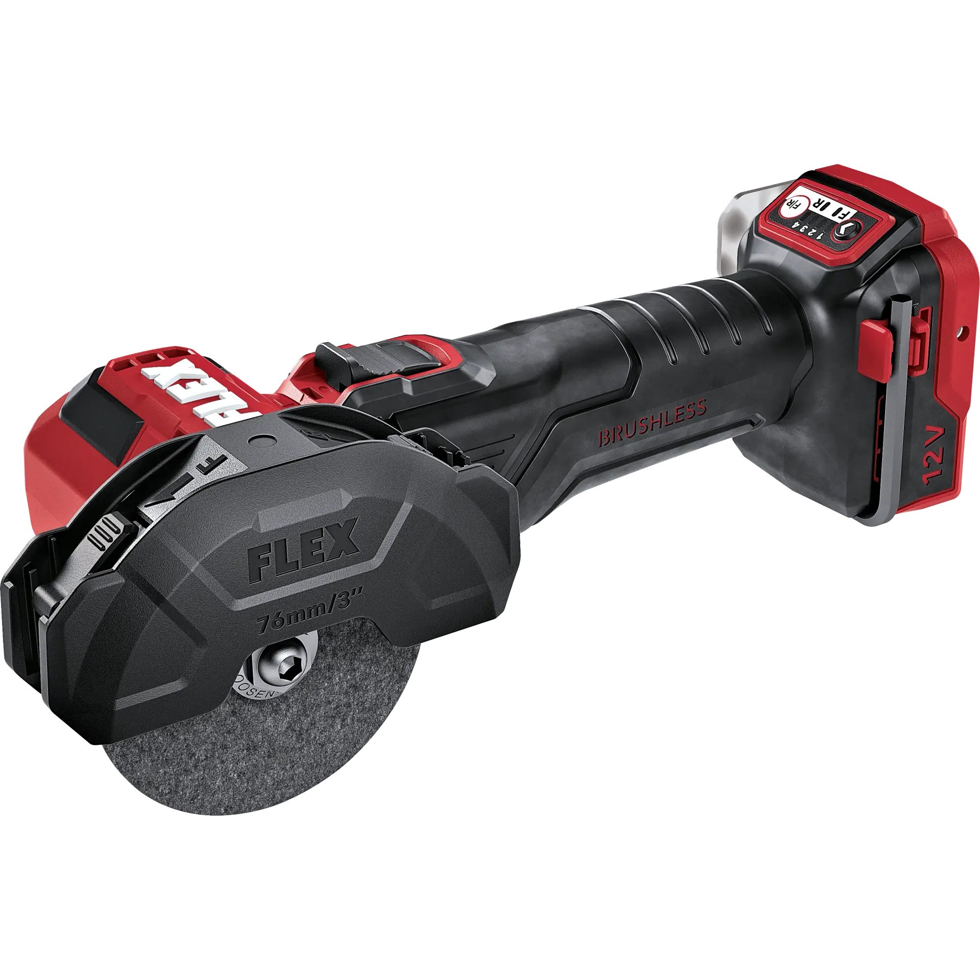 Flex-tools 531717 LBE 76 12-EC C Accu-mini-haakse slijper 12 V 76 mm excl. Accu en lader in doos