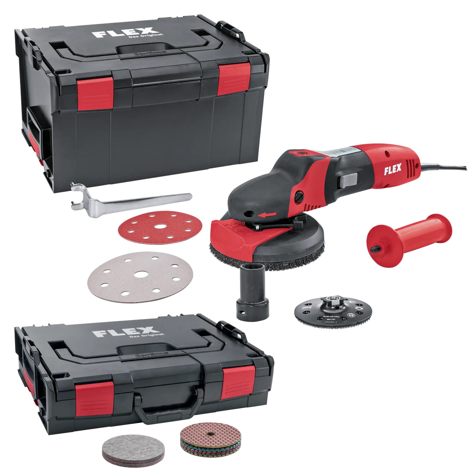 Flex-tools 532025 Supraflex SE 14-2 125 Set Multischuurmachine + Stone Set