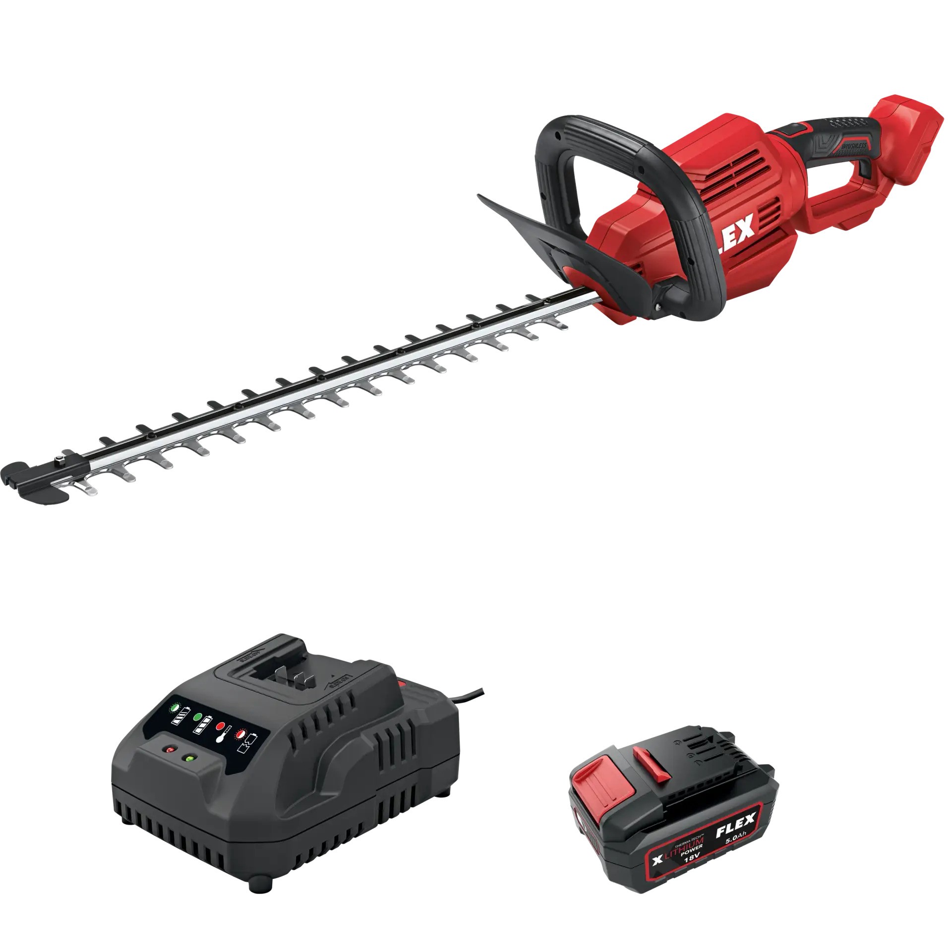 Flex-tools 534495 GHT 55 18-EC Accu Heggenschaar 18V 1 x accu 18V 5.0Ah en oplader
