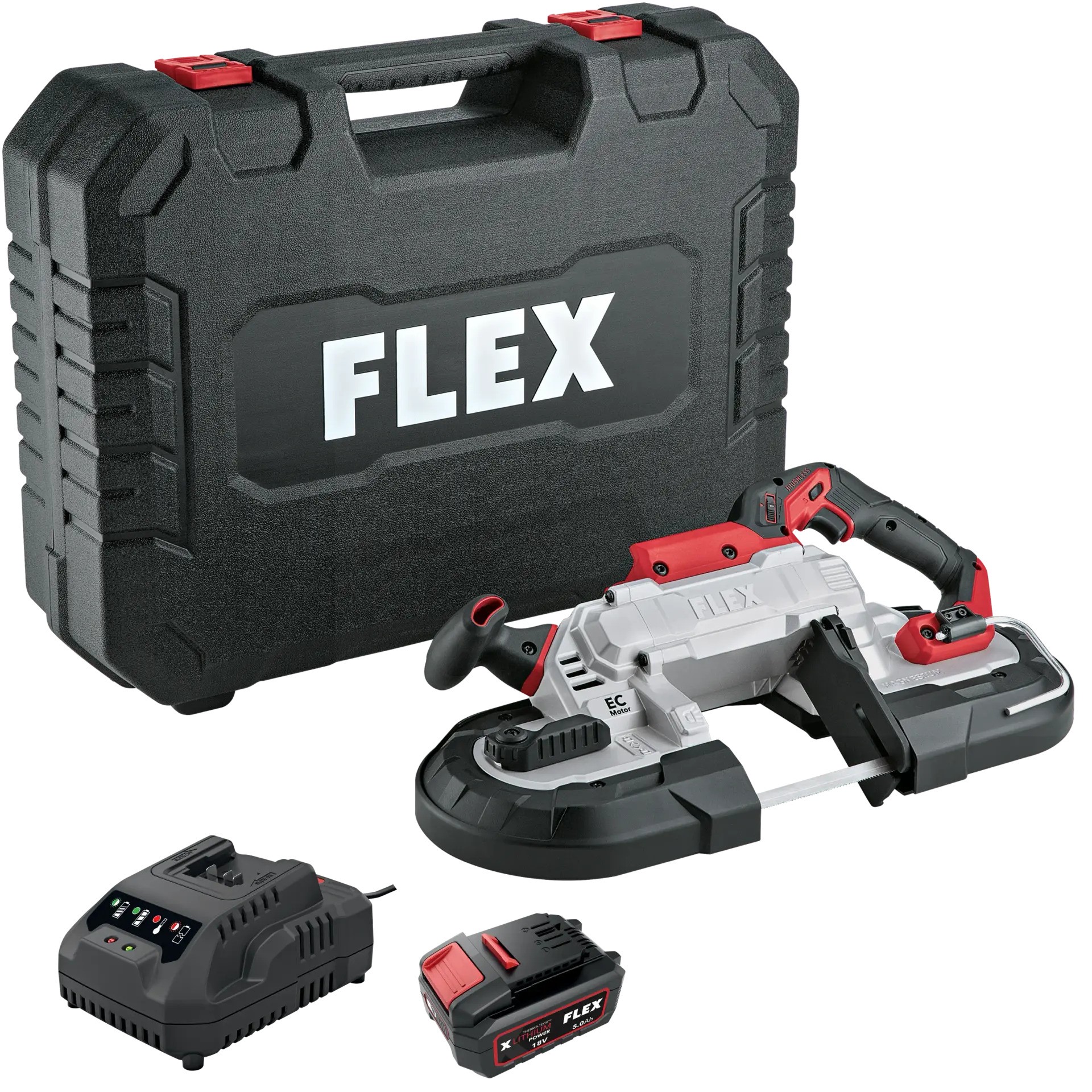 Flex-tools 534517 SBE 127 18-EC Accu Bandzaag 18V 1 x accu 18V 2.5Ah + lader