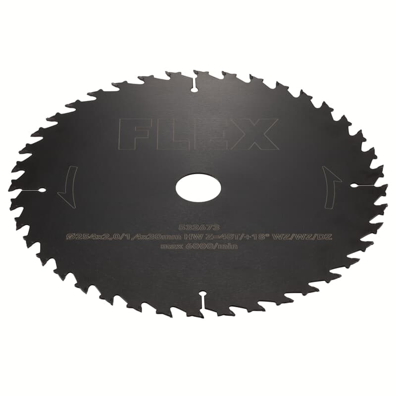 Flex-tools Accessoires 532673 D254x2,0/1,4x30 Standaard cirkelzaagblad met wisselvertanding