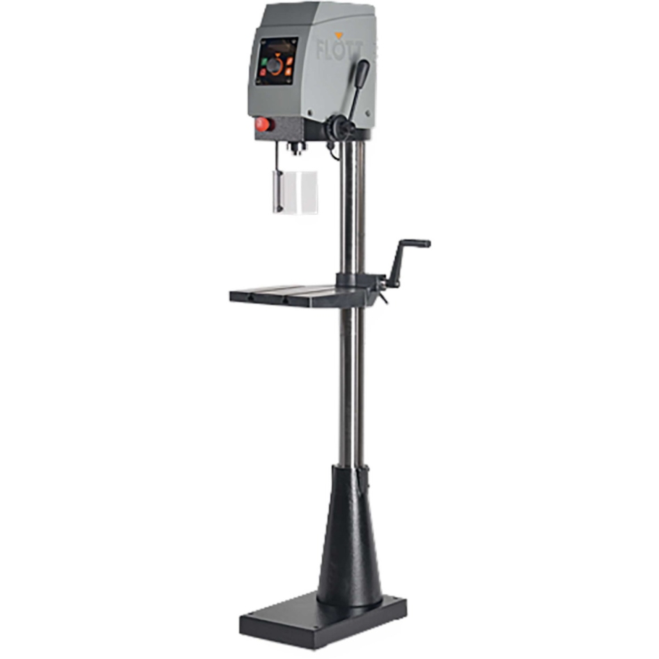 Flott 212504 SB 13 Plus MK II kolomboormachine met draadsnijinrichting, tussentafel, LED-verlichting en digitaal OLED-display