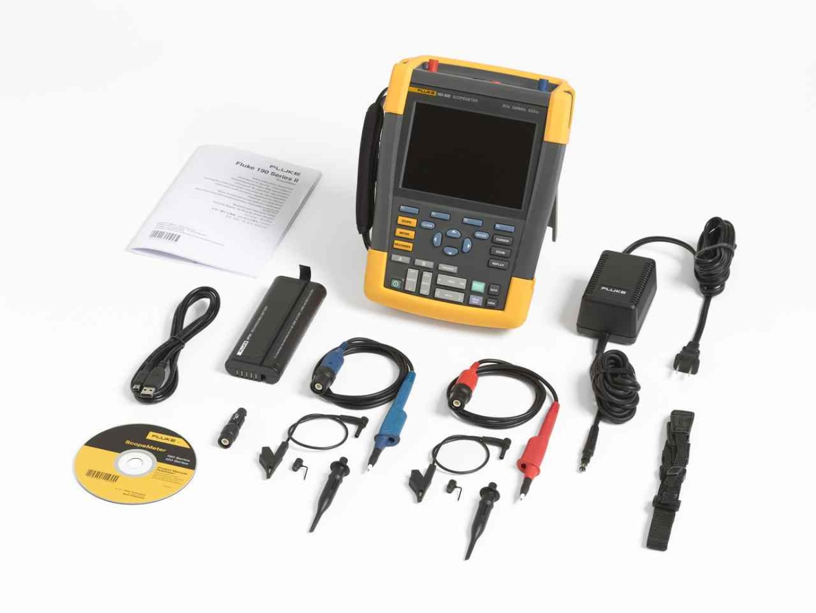 Fluke 4025623 190-502/EU 2-Kanaals kleur ScopeMeter 500Mhz