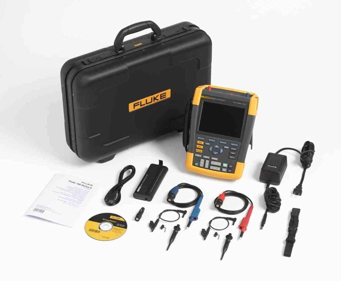Fluke 4025692 190-502/EU/S 2-Kanaals kleur ScopeMeter 500MHZ + SCC290
