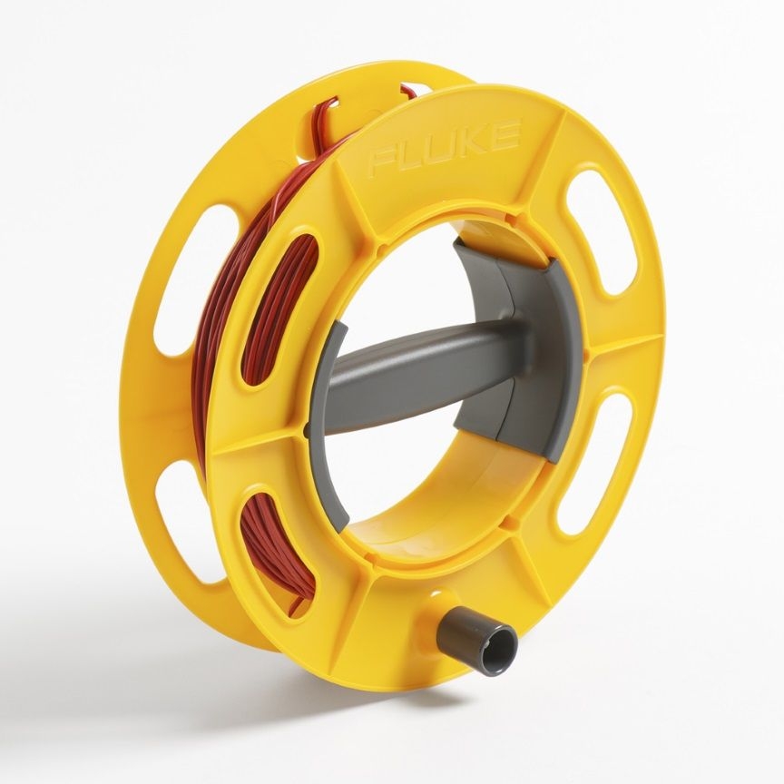 Fluke 4343754 Aarde-kabelhaspel 50M draad Rood