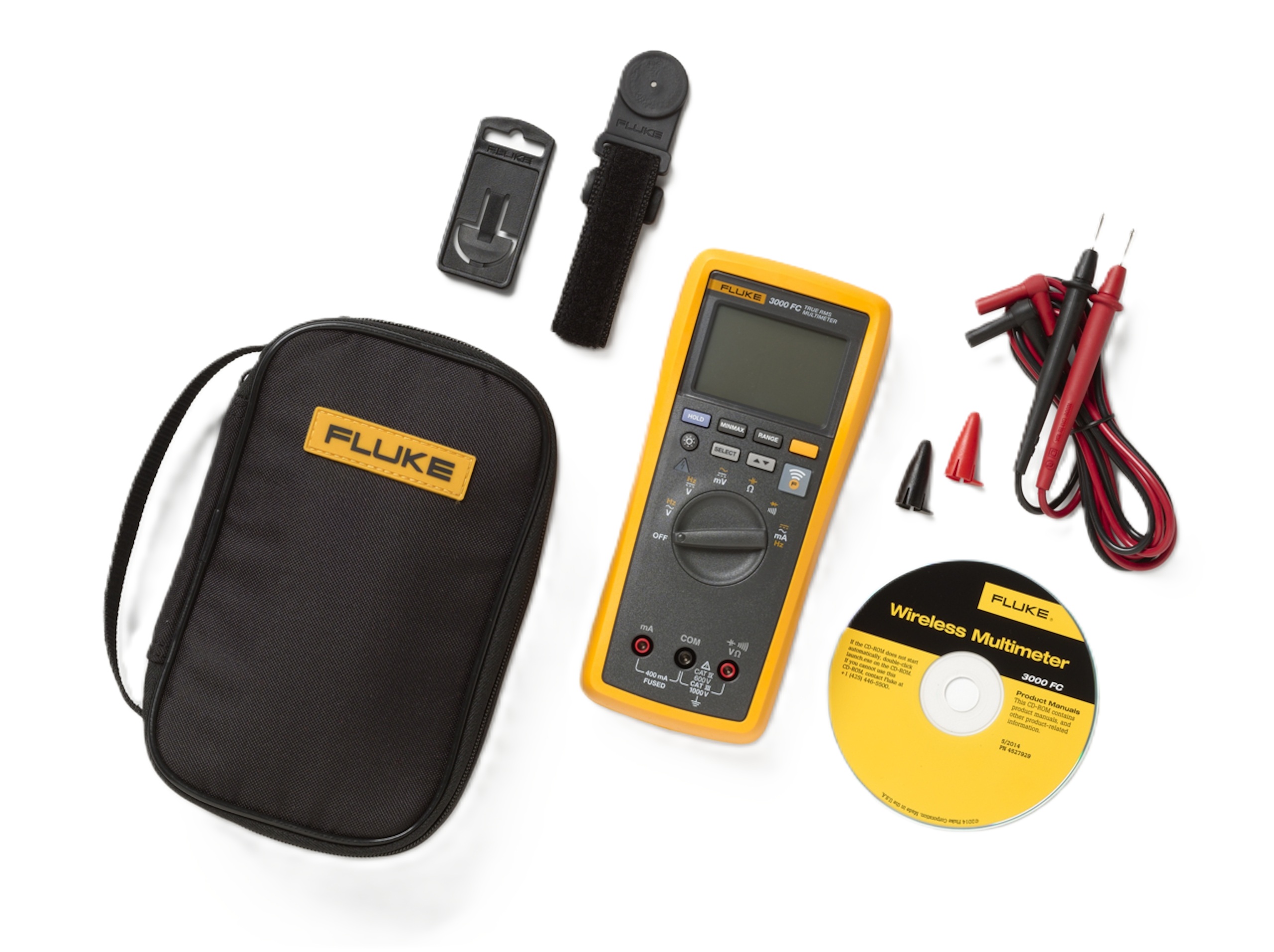 Fluke 4699340 3000 FC Multimeter en een Toolpak meter-ophangset