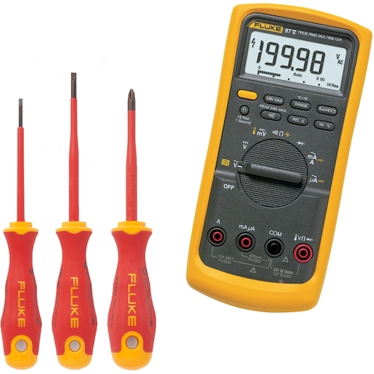 Fluke 40004047 IB875L Industriële multimeter & 3 geïsoleerde schroevendraaiers
