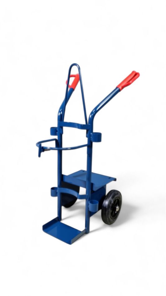 FRAMI 210.022 Gasflessenwagen t.b.v. TIG-apparatuur op massieve rubberen wielen