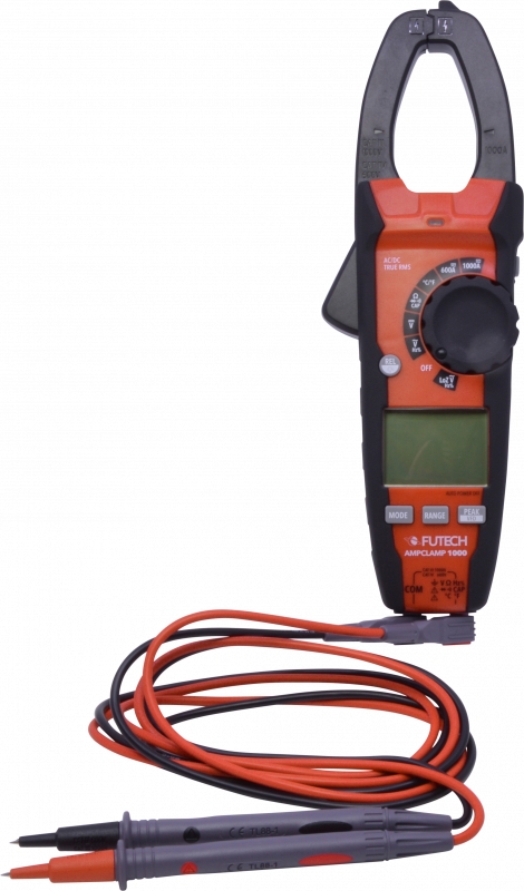 Futech 431.000 Ampclamp 1000 Digitale multimeter met stroomtang