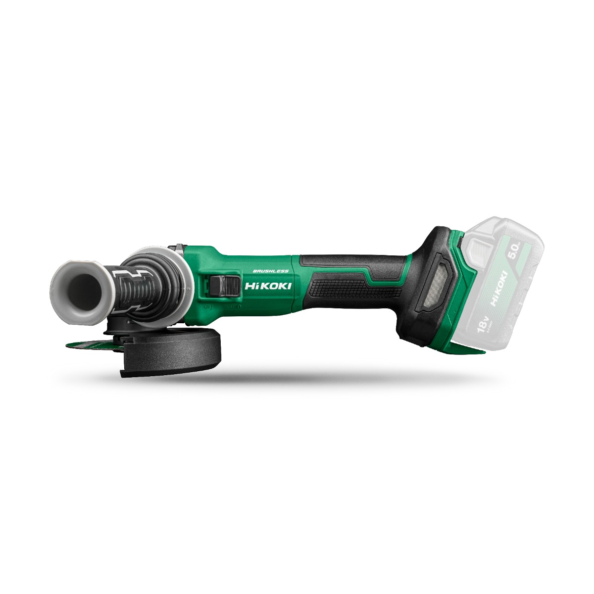 HiKOKI G1813DEW4Z Multivolt Accu haakse slijper 125mm 18V excl. accu's en oplader