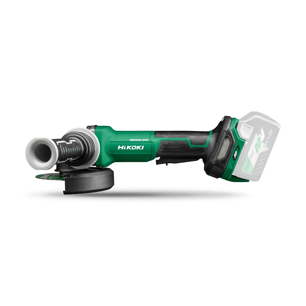 HiKOKI G1813DVFW4Z Multivolt Accu haakse slijper 125mm 18V excl. accu's en oplader