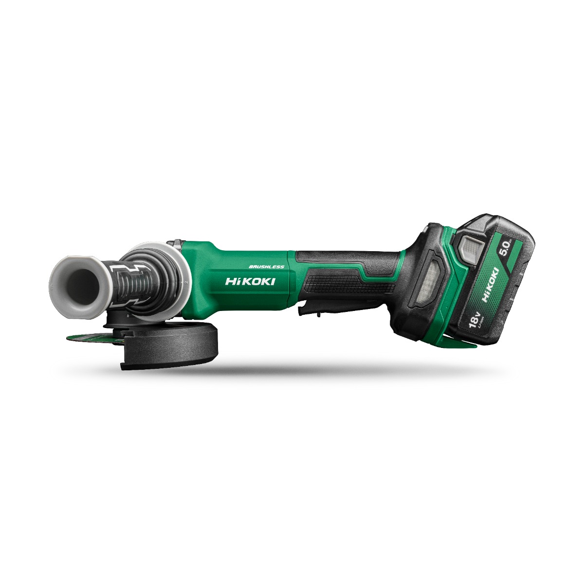 HiKOKI G1813DVFWQZ Multivolt Accu haakse slijper 125mm 18V 5.0Ah Li-Ion in HSC II koffer