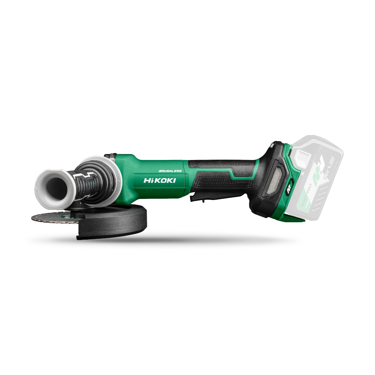 HiKOKI G3615DVFW4Z Accu haakse slijper 150 mm 36 Volt Koolborstelloos excl. accu's en lader