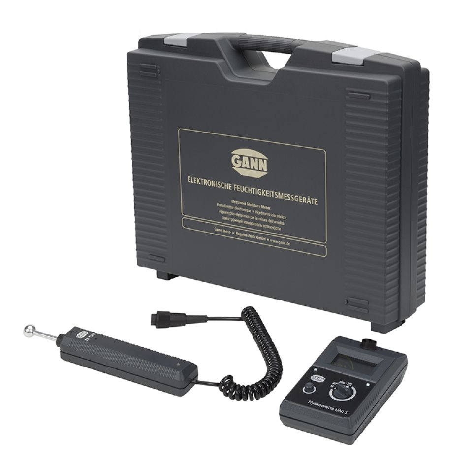 GANN 30002436 HYDROMETTE UNI 1 Combinatiemeetapparaat SET 1 – B 50 actieve elektrode in draagkoffer BK 14-I