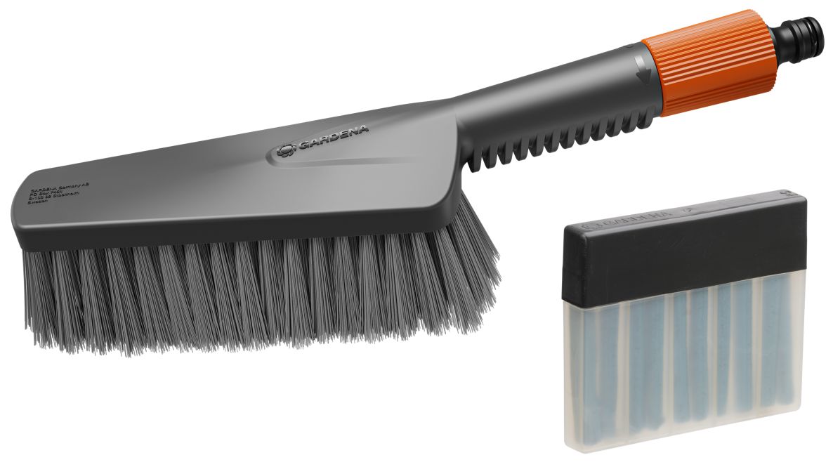 Gardena 18863-20 Cleansystem schoonmaakset incl. handborstel M Soft, zeepstaafjes