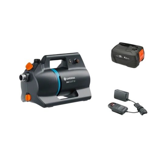 Gardena 14610-20 Accu Besproeiingspomp 3000 18V P4A Set incl. 4 Ah en lader in doos