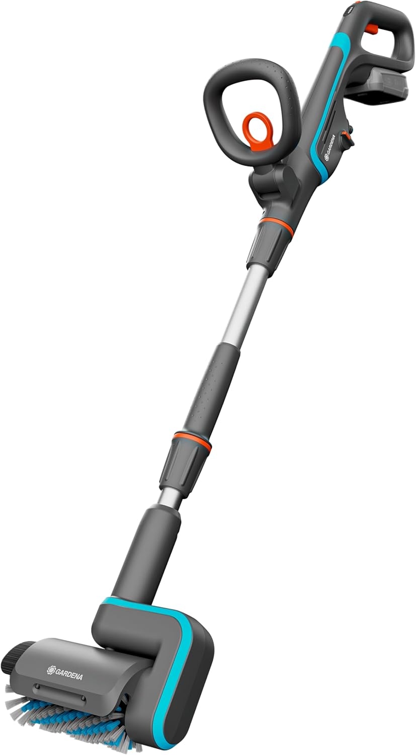 Gardena 14841-20 Accu reiniger Aquabrush Patio P4A Set